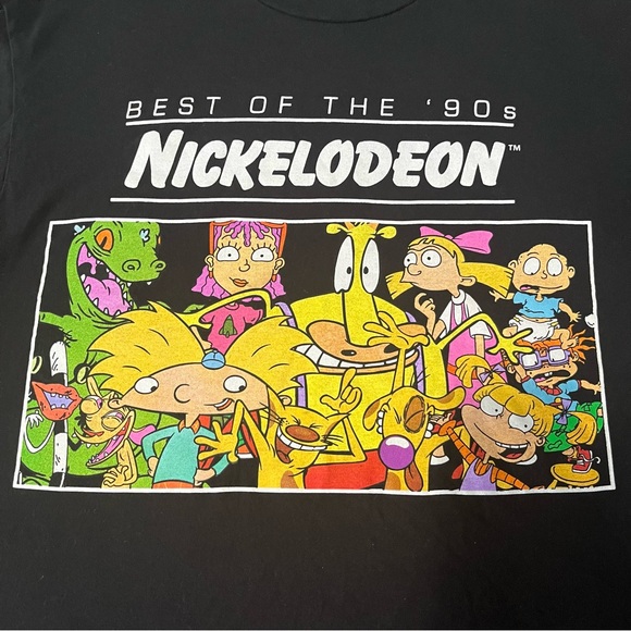 Nickelodeon size large men’s black t-shirt - Picture 3 of 5